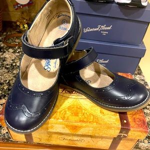 Footmates Lydia 2701   Navy girls shoes